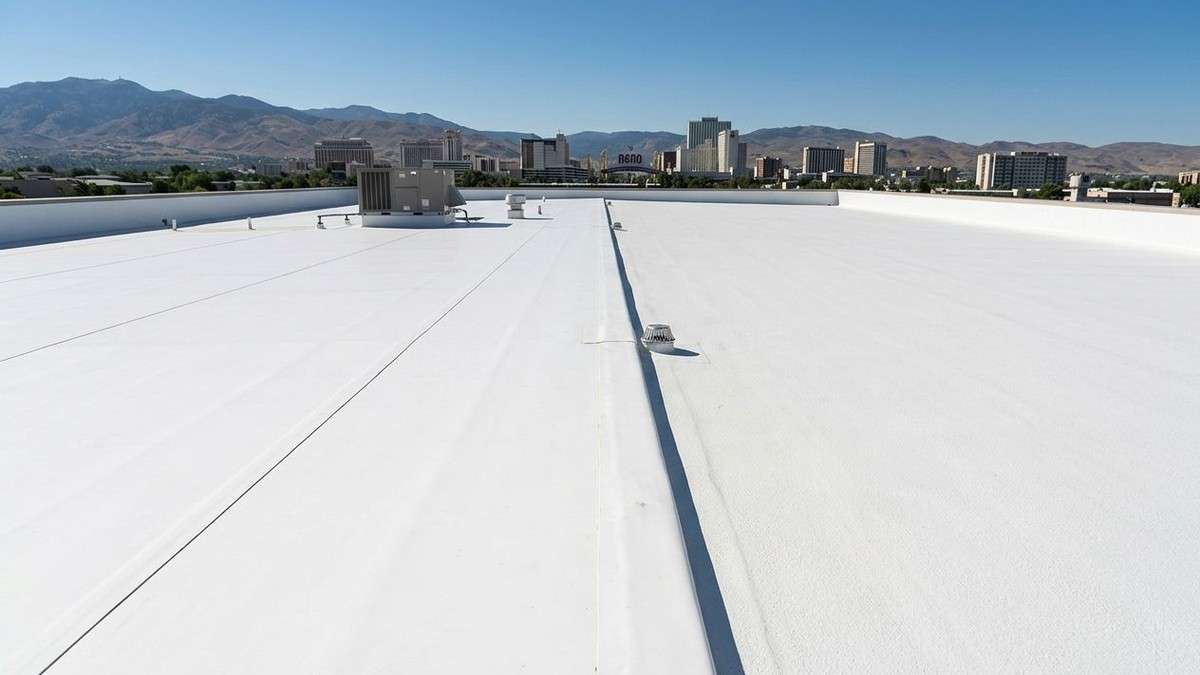SPF vs TPO roofing Reno commercial flat roof comparison